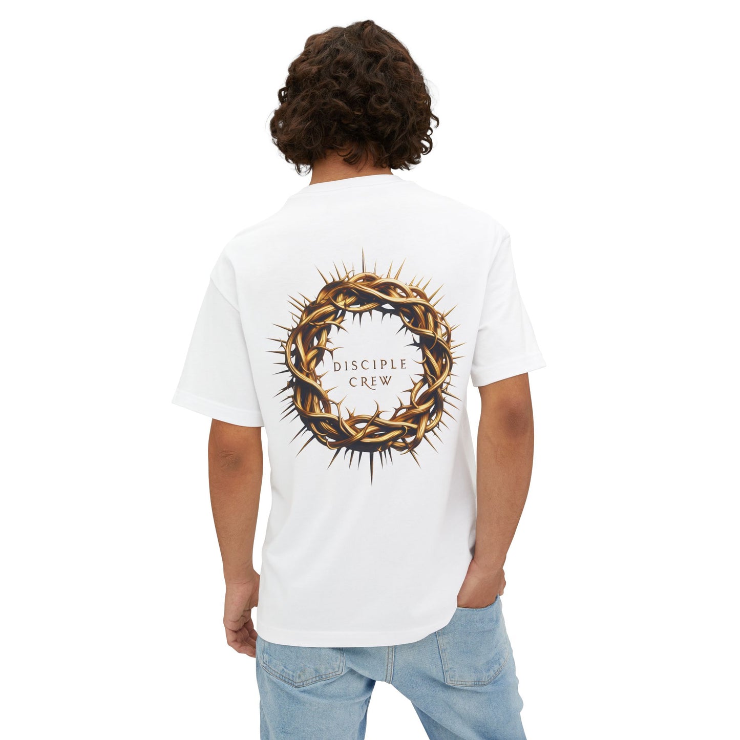 Golden Crown of Thorns Unisex Oversized Tee