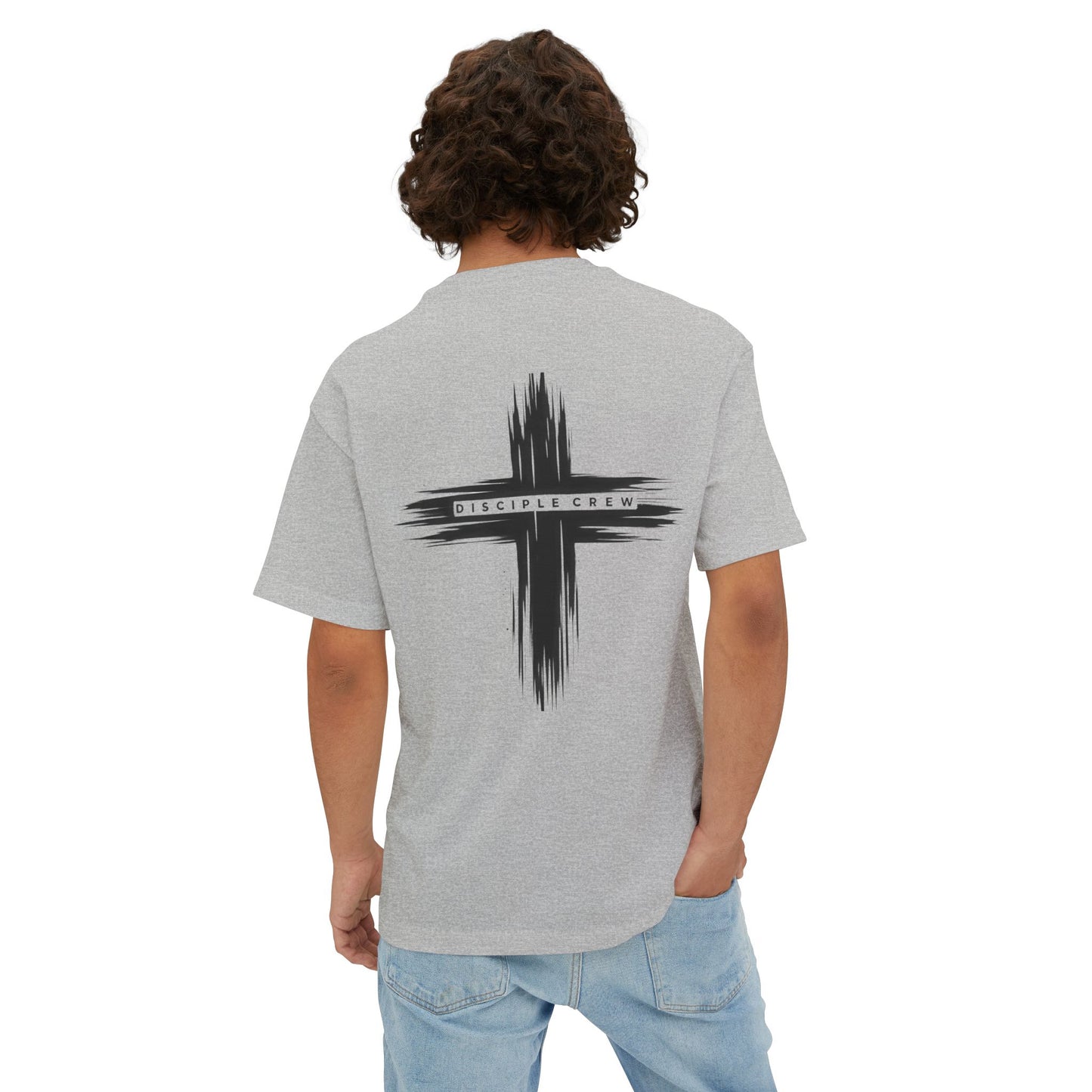 Painted Cross Unisex Oversized Tee