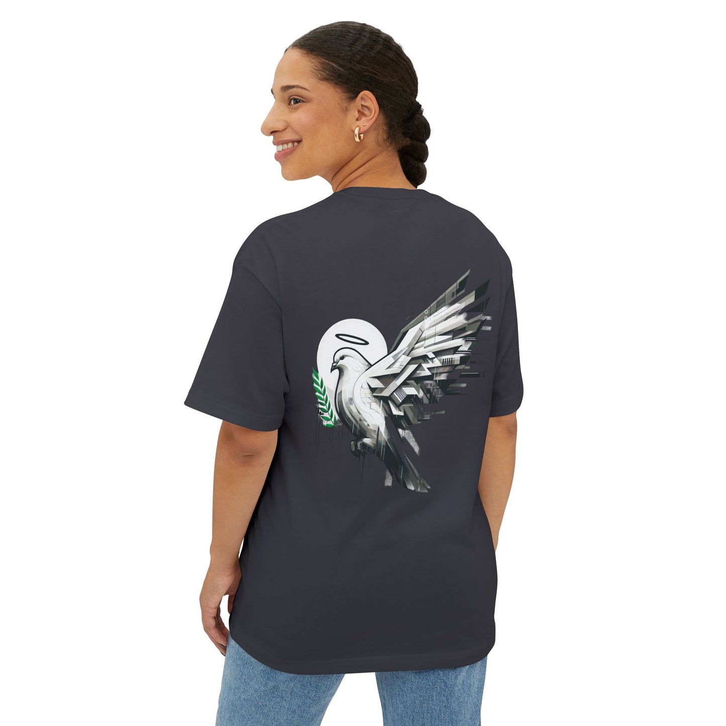 Peaceful Wings Unisex Oversized Tee