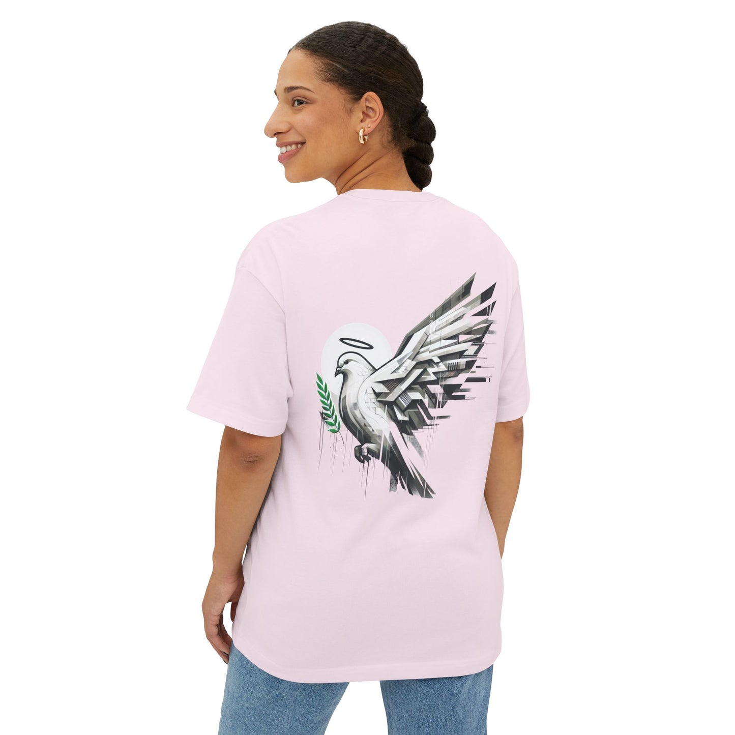 Peaceful Wings Unisex Oversized Tee