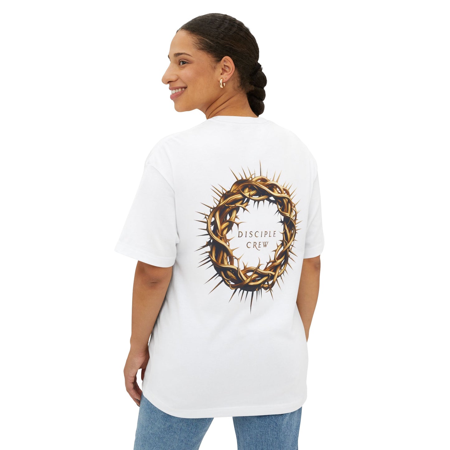 Golden Crown of Thorns Unisex Oversized Tee