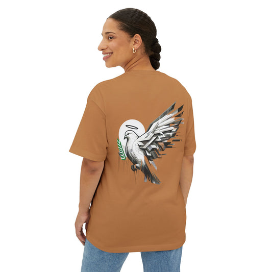 Peaceful Wings Unisex Oversized Tee